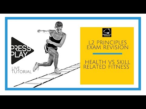 [L2 Principles Exam] Health and Skill Related Fitness Components