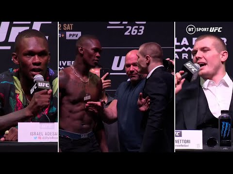 Things hot HEATED! Adesanya v Vettori press conference best bits