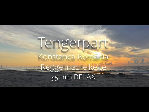 Tengerpart – Relaxing 35 Minute Video of A Mamaia Beach – Sunrise /4K / Románia Fekete-Tenger