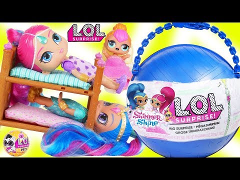 LOL Surprise Dolls Open GIANT Shimmer and Shine Big Surprise Ball – DIY Customized Toy