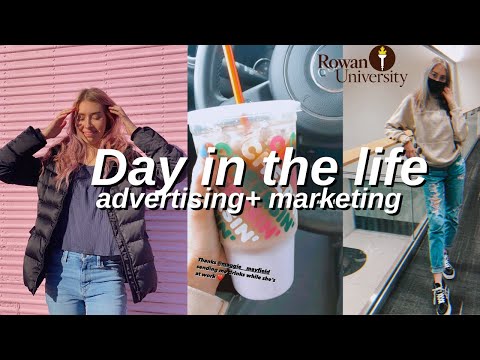 DAY IN THE LIFE digital media/advertising/marketing STUDENT (Rowan University) VLOG