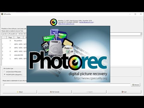 Setup Free Open Source Digital Picture and File Recovery Software TestDisk & PhotoRec 7.0