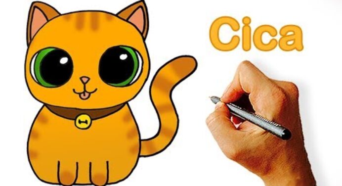 Hogyan Rajzoljunk Cicát [Macskát] - Lépésről lépésre Gyerkeknek