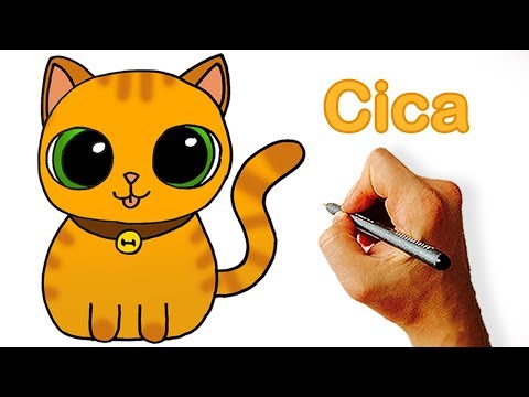 Hogyan Rajzoljunk Cicát [Macskát] – Lépésről lépésre Gyerkeknek