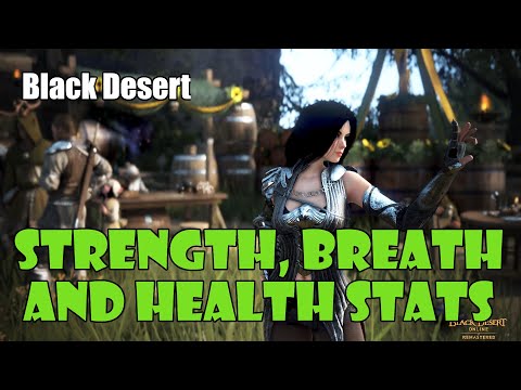 [Black Desert] Beginners’ Guide to Strength, Breath, and Health Stats | Fitness Stats