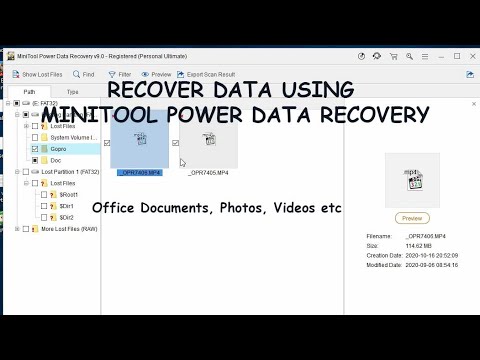 How To Recover Data using Minitool Power Data Recovery