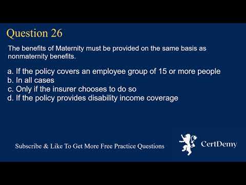 Life And Health Insurance Exam Free Practice Questions Part 3