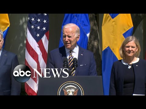 Biden holds joint press conference with leaders of Finland and Sweden
