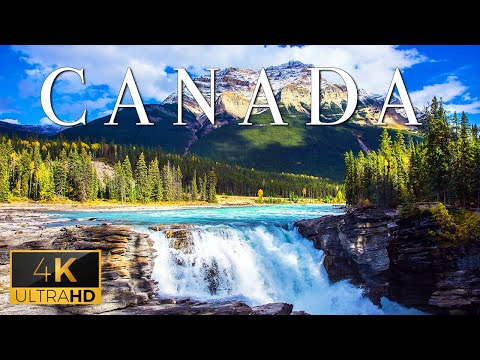 FLYING OVER CANADA (4K UHD) – Soothing Piano Music With Scenic Relaxation Film To Play While Waiting