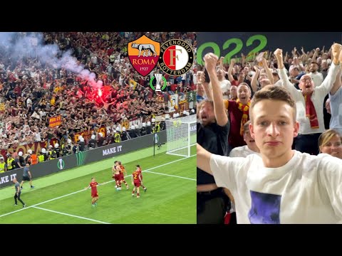THE MOMENT ROMA WIN 1ST EVER CONFERENCE LEAGUE vs FEYENOORD