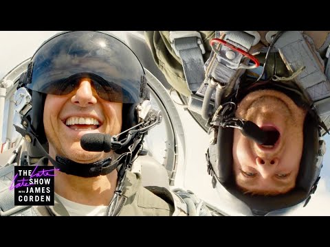 Tom Cruise Terrifies James in ‘Top Gun’ Fighter Jet!