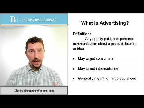 Marketing – What is Advertising?
