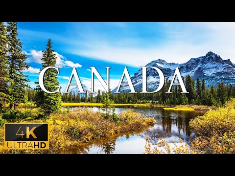 FLYING OVER CANADA (4K UHD) – Soothing Music With Scenic Relaxation Film To Listen While Waiting