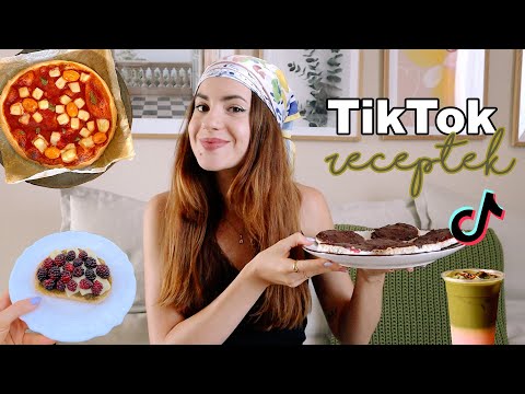 TikTok RECEPTEK 5. RÉSZ | fun pizza, BBQ tofu és málnás matcha?!