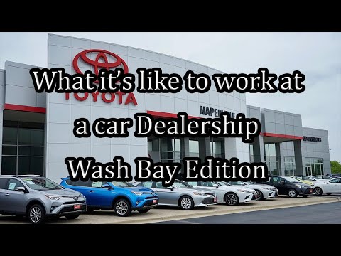 What its like to work at a car dealership Wash Bay