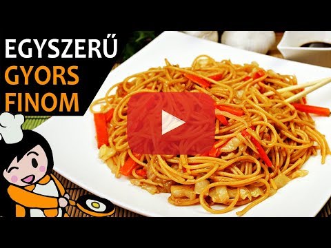 Kínai zöldséges tészta – Recept Videók