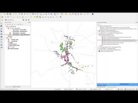 FTTx / FTTH network planning in QGIS free software