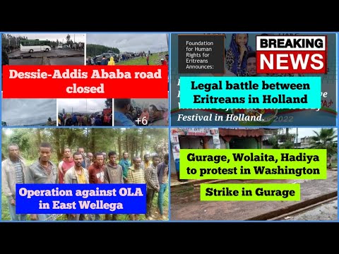 Dessie-Addis Ababa road closed | Legal battle between Eritreans in Holland |  OLA | Gurage Wolaita