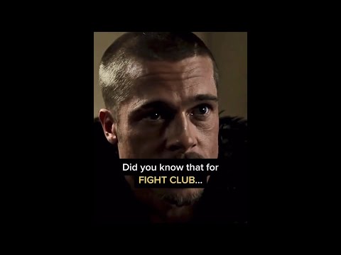 Did you know that for FIGHT CLUB…