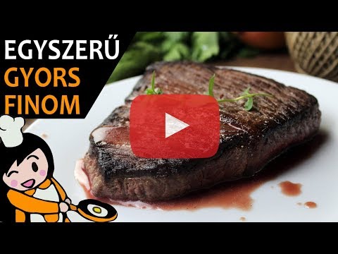 Marha steak – Recept Videók