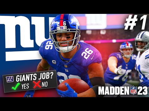 Madden 23 New York Giants Franchise Mode Ep. 1 | Starting the Rebuild