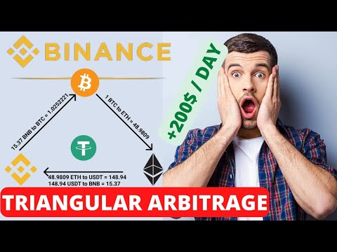 arbitrage trading || this crypto triangular arbitrage makes me $200/day