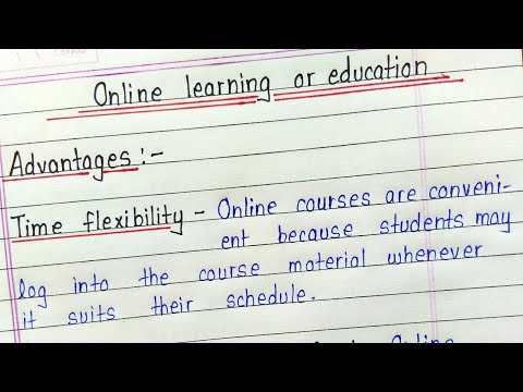 Online learning- advantages and disadvantages || Online education essay