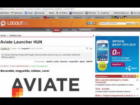 Aviate Launcher magyarul – Tippek, trükkök, kiegészítések…ami kimaradt…