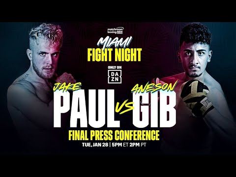 FINAL PRESS CONFERENCE | Jake Paul vs. AnEsonGib