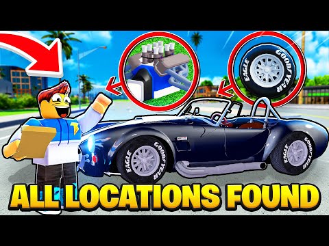 ALL *13 LOCATIONS* FOUND In Car Dealership Tycoon COBRA SHELBY BARN HUNT UPDATE!