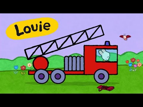 Louie – Nyuszi és a varázsecset | Louie, rajzolj nekem tűzoltóautót! (25. epizód)