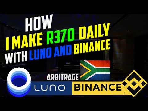 Luno & Binance Crypto Arbitrage. Make R370 daily with Luno and binance || Make money in South Africa