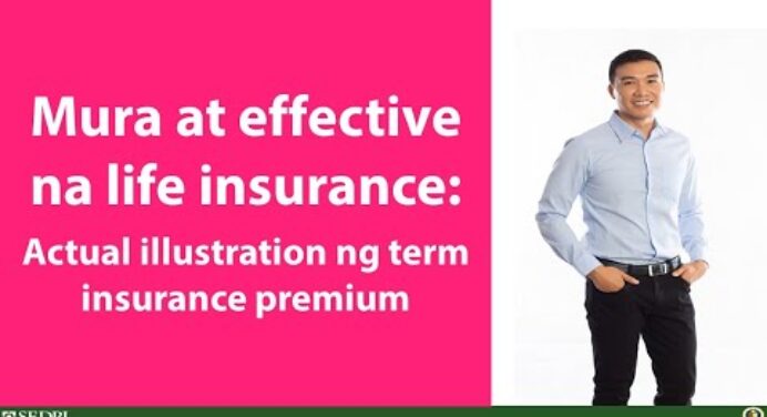 Vince Rapisura 529: Mura at effective na life insurance: Illustration ng term insurance premium