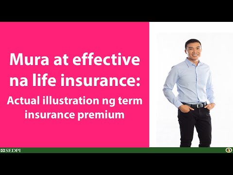 Vince Rapisura 529: Mura at effective na life insurance: Illustration ng term insurance premium