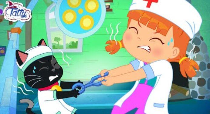 Tatty és Misifu fogorvosok 🦷 Vicces rajzfilmek és dalok gyerekeknek