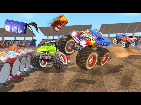 Monster Truck Race Car Games 3D – Stunts Racing Mode (HD Gameplay Teaser) [Square]