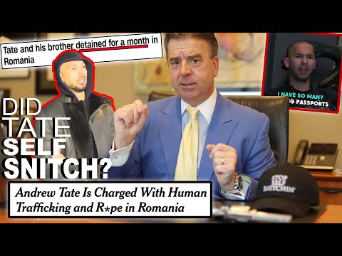 Criminal Lawyer Breaks Down NEW DETAILS About ANDREW TATE’S ARREST (CUSTODY FOR 30 DAYS & CHARGED)