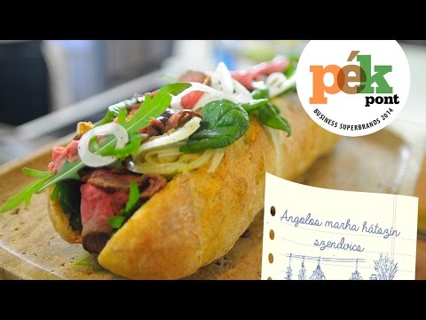 Pékpont receptek: Angolos marha hátszín szendvics