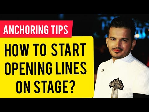 How to start Anchoring on Stage | Opening Lines for Anchor | Public Speaking Tips Online Education