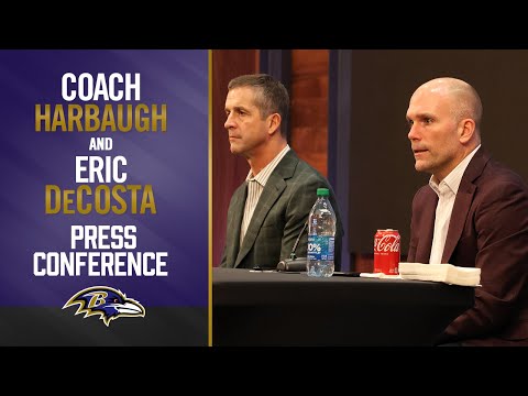 Full John Harbaugh & Eric DeCosta Press Conference | Baltimore Ravens
