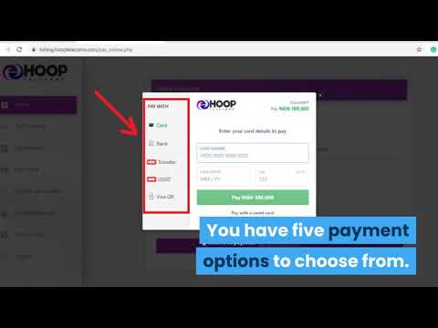 Making Payments On Hoop Telecoms’ Online Platform