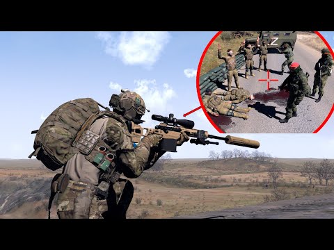 Canadian Sniper Saves British Soldiers in Ukraine From Russian Mercs! | ARMA 3 Milsim
