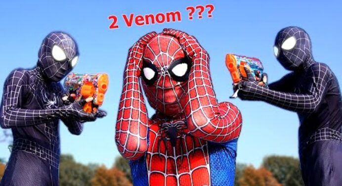 SUPERHERO's Story | Spider Man vs 2 Venom ?? ( Mansion Battle ) By FLife TV