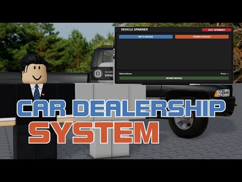 HOW TO MAKE CAR DEALERSHIP SYSTEM WITH SAVING CARS IN ROBLOX | ROBLOX STUDIO