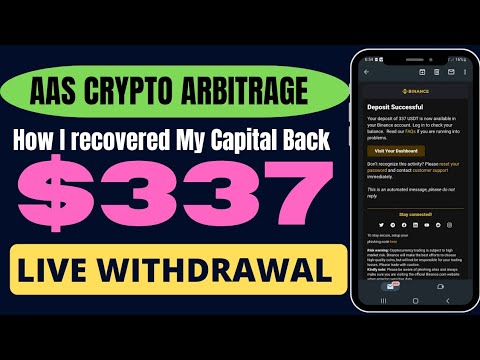 Aas Crypto Arbitrage – How I recovered My Capital Back | $337 Live withdrawal