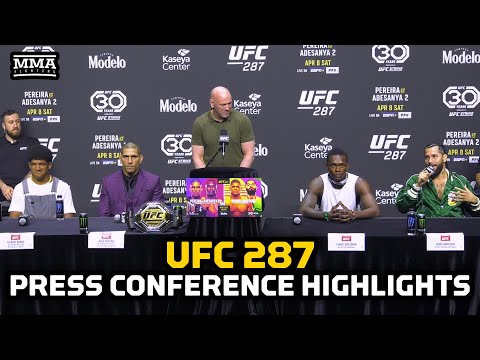 UFC 287 Press Conference Highlights | UFC 287 | MMA Fighting