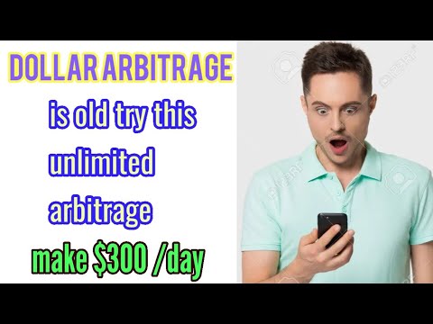 Dollar arbitrage is old try crypto arbitrage in binance unlimited make $300 to $1000/day