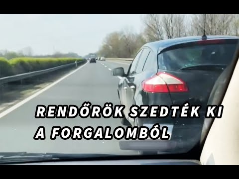 Rendőrök SZEDTÉK KI A FORGALOMBÓL az osztrák Renault sofőrjét