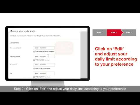 How to Change Online Banking Limit | HSBC Online Banking
