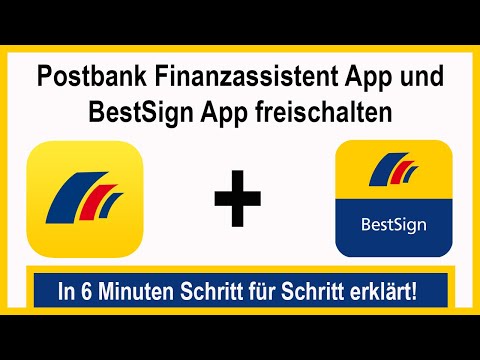 Postbank Finanzassistent App und BesSign App mit Aktivierungscode freischalten bzw. aktivieren.
